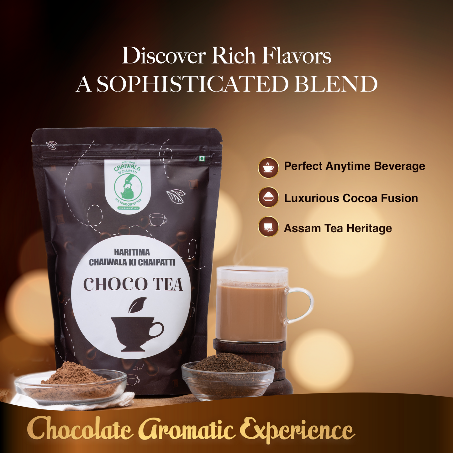 Haritima's Choco Tea 250gm (Pack of 1)
