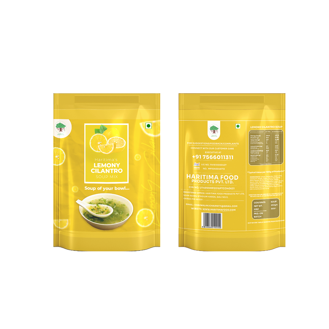 Lemony cilantro soup