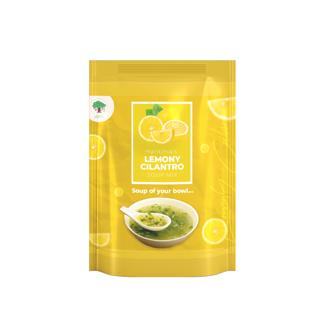 Lemony cilantro soup