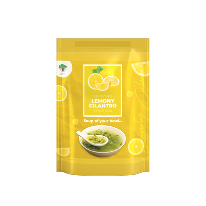 Lemony cilantro soup